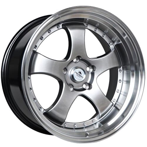 Forzza Wheels Flamber in Hyper Black Lip Machined Farbe