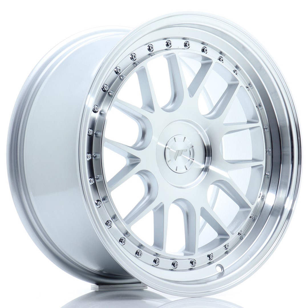 Japan Racing JR40 18x8.5 ET35 Argent Face Usinée (Entraxe sélectionnable)