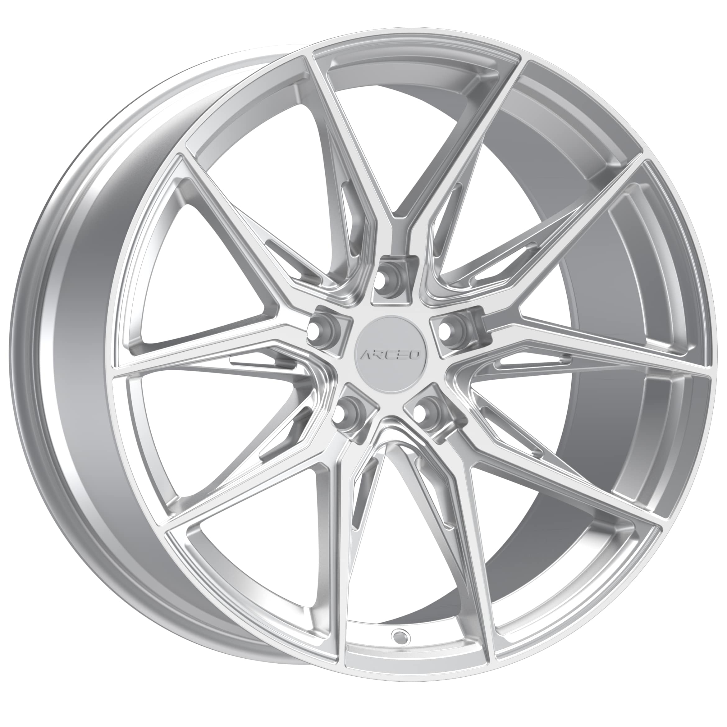 Arceo MARSEILLE 19x8.5 ET35 5x112 Silver Diamond