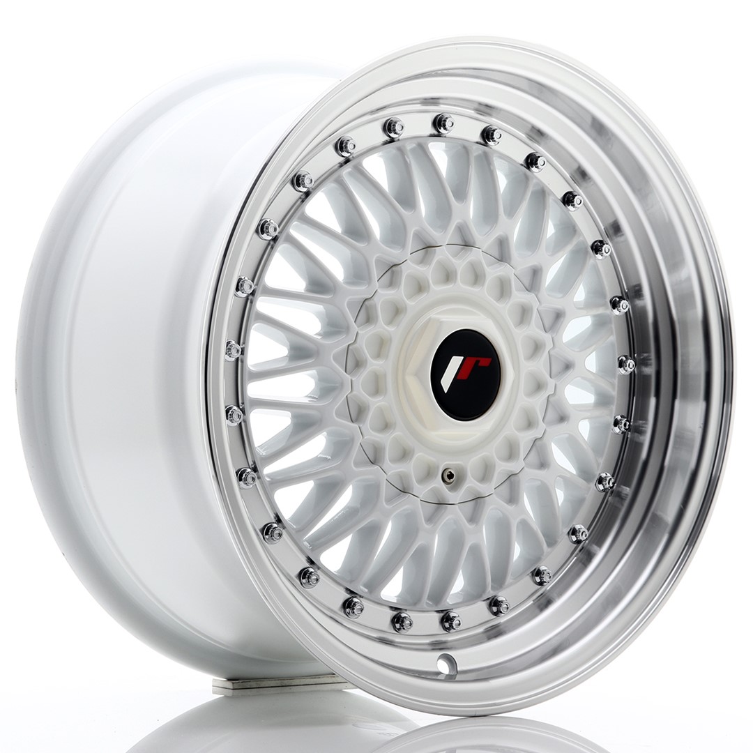 Japan Racing JR9 16x8 ET25 4x100/108 White Machined Lip