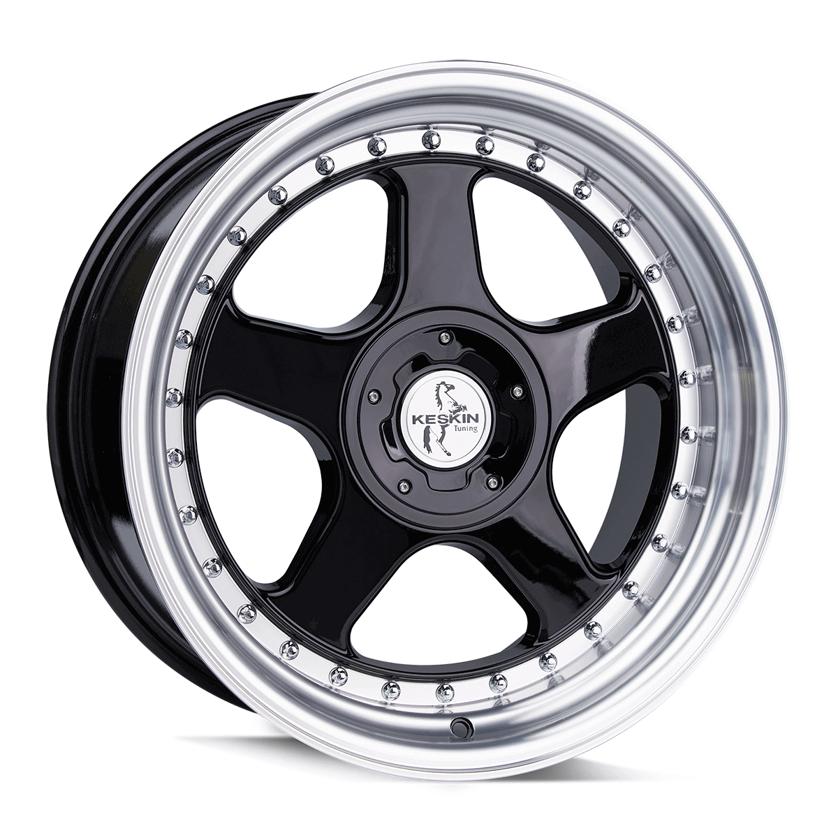 Keskin Wheels KT1 18X8.5 ET35 5X112/120 BLACK LIP POLISH