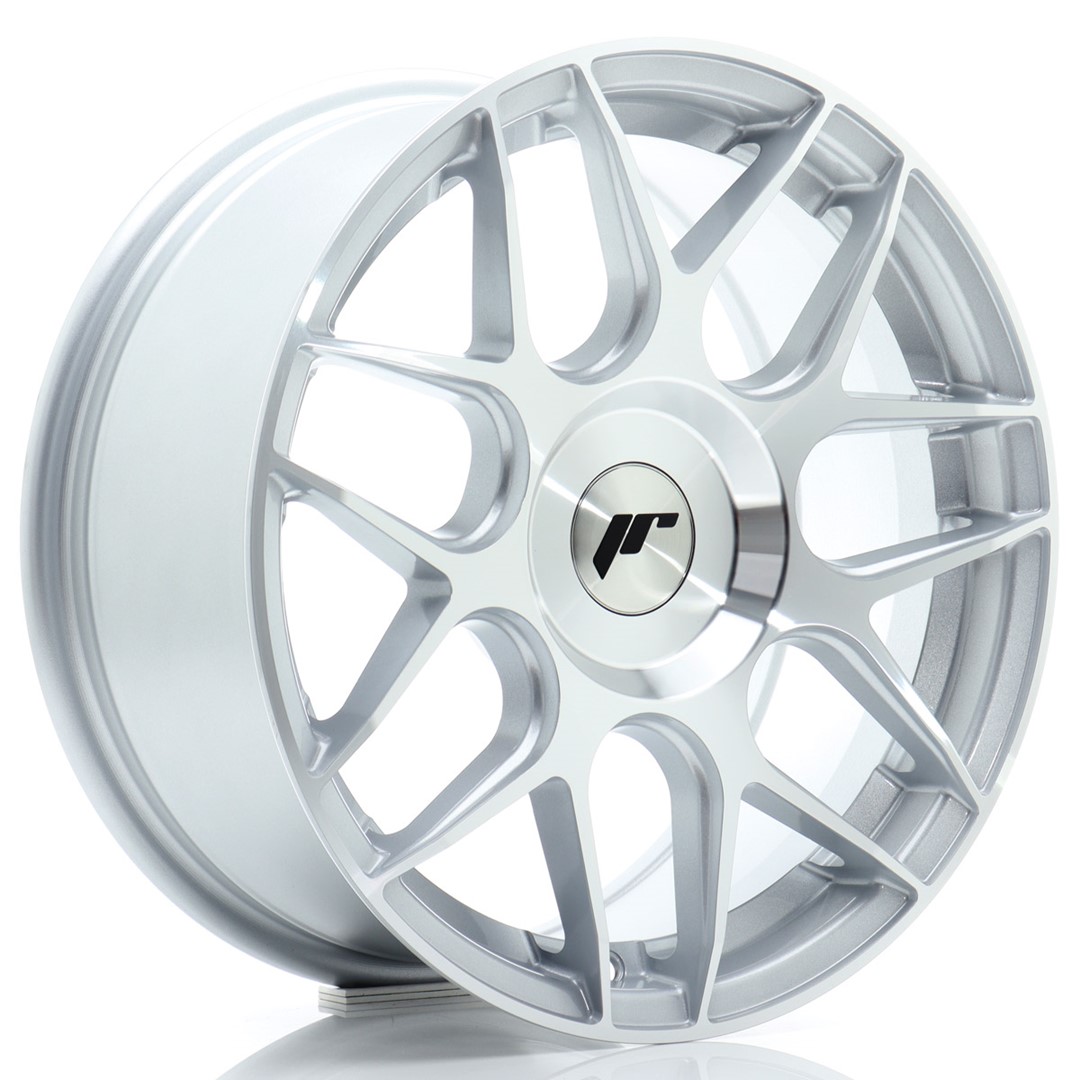 Japan Racing JR18 16x7 ET20-35 Silver Machined Face (ET und LK frei wählbar)
