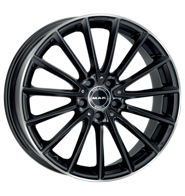 MAK KOMET 20x9 ET50 5x112 Gloss Black Mirror Ring