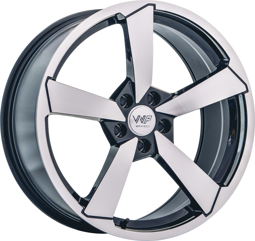 WP Wheels 002 19x8.5 ET32 5x112 Glanz-Schwarz Frontpoliert