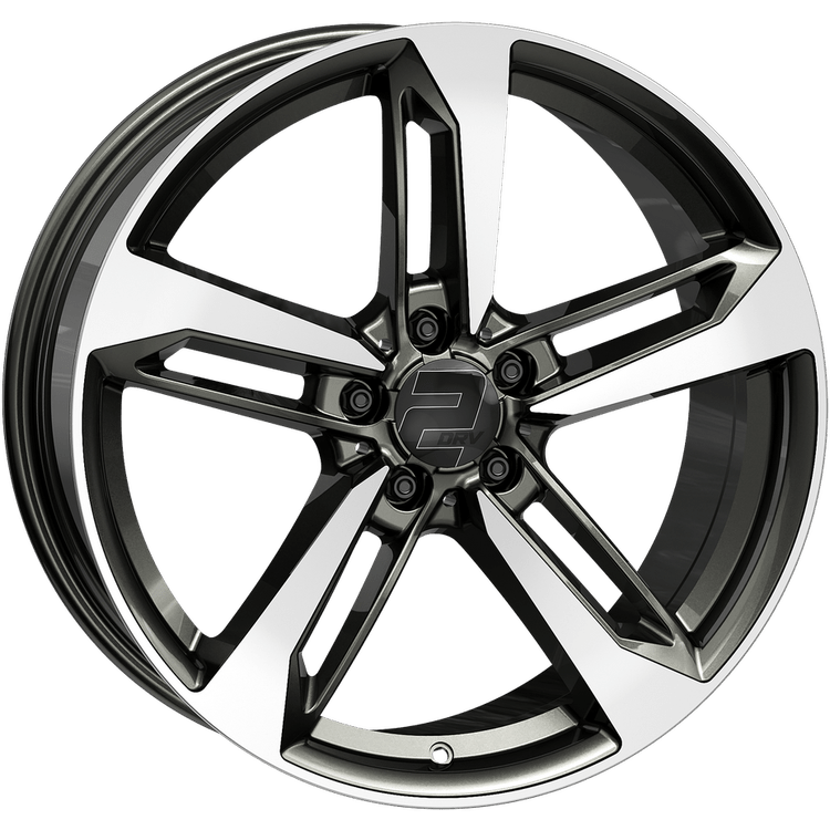 2DRV WH36 19x8.5 ET30 5x112 Gris Foncé Poli Brillant