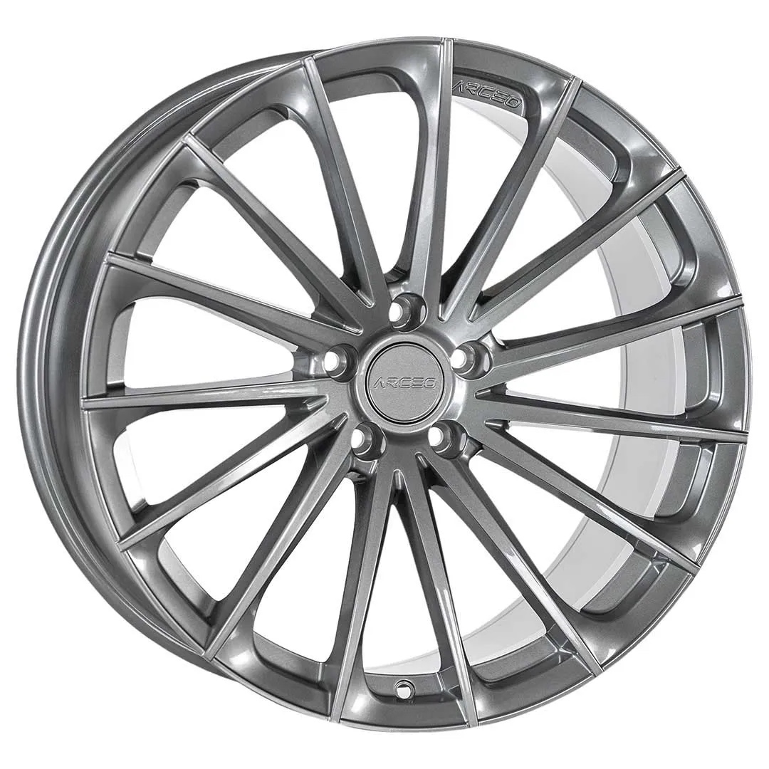 Arceo BERLIN 20x9 ET35 5x108 Titanium Silver