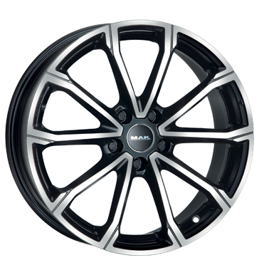 MAK DAVINCI 17x7.5 ET38 5x112 Black Mirror