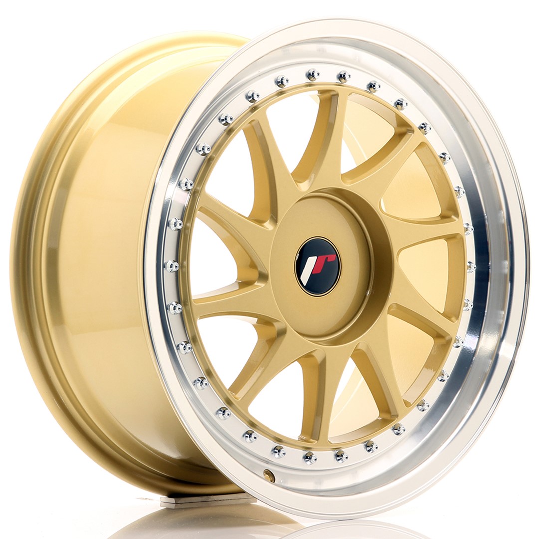 Japan Racing JR26 18x8.5 ET35-40 Blank Gold Machined Lip