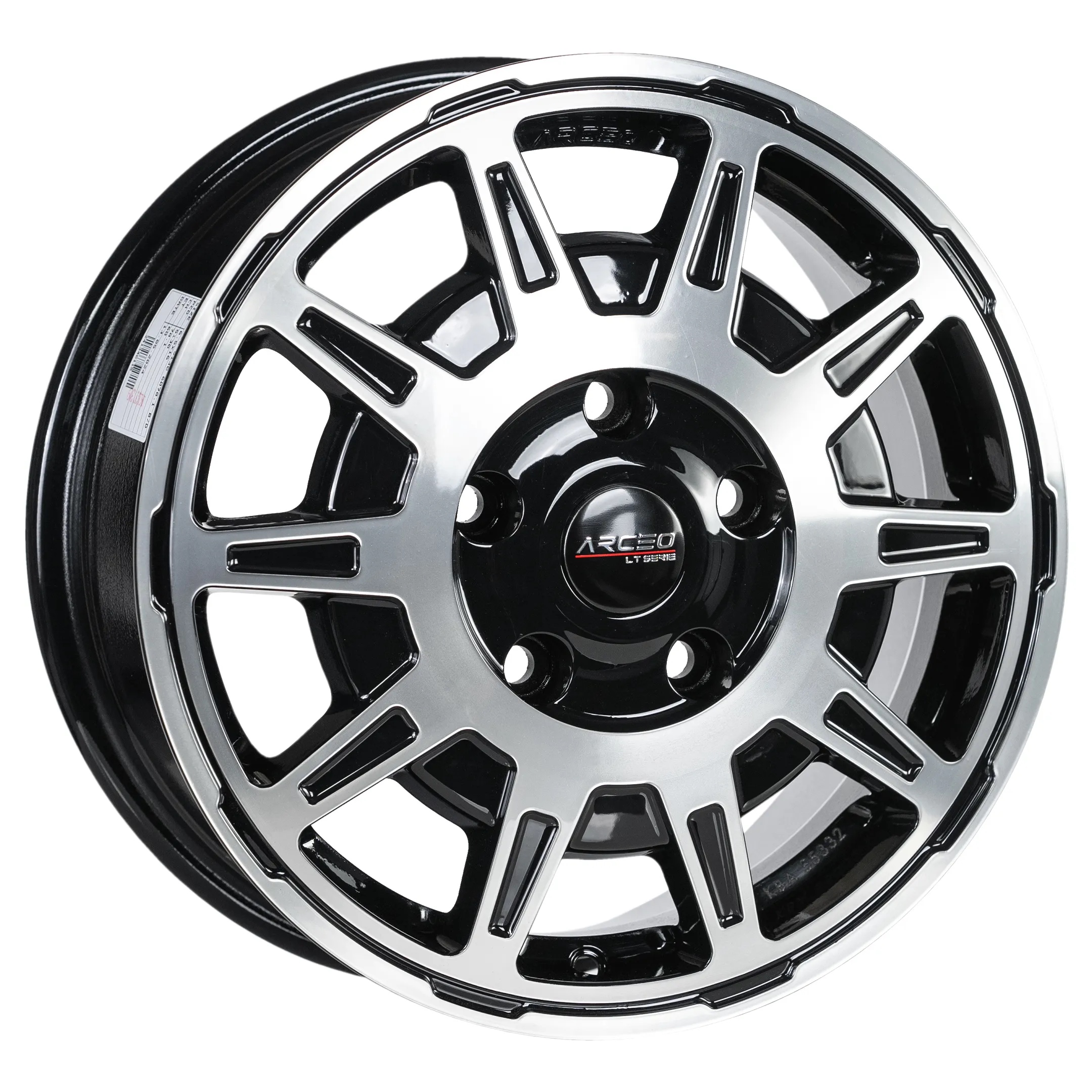 Arceo Stars LT1 16x6.5 ET62 5x130 Black Diamond