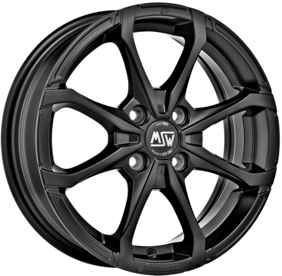 MSW X4 15x5 ET38 4x100 Matt Black