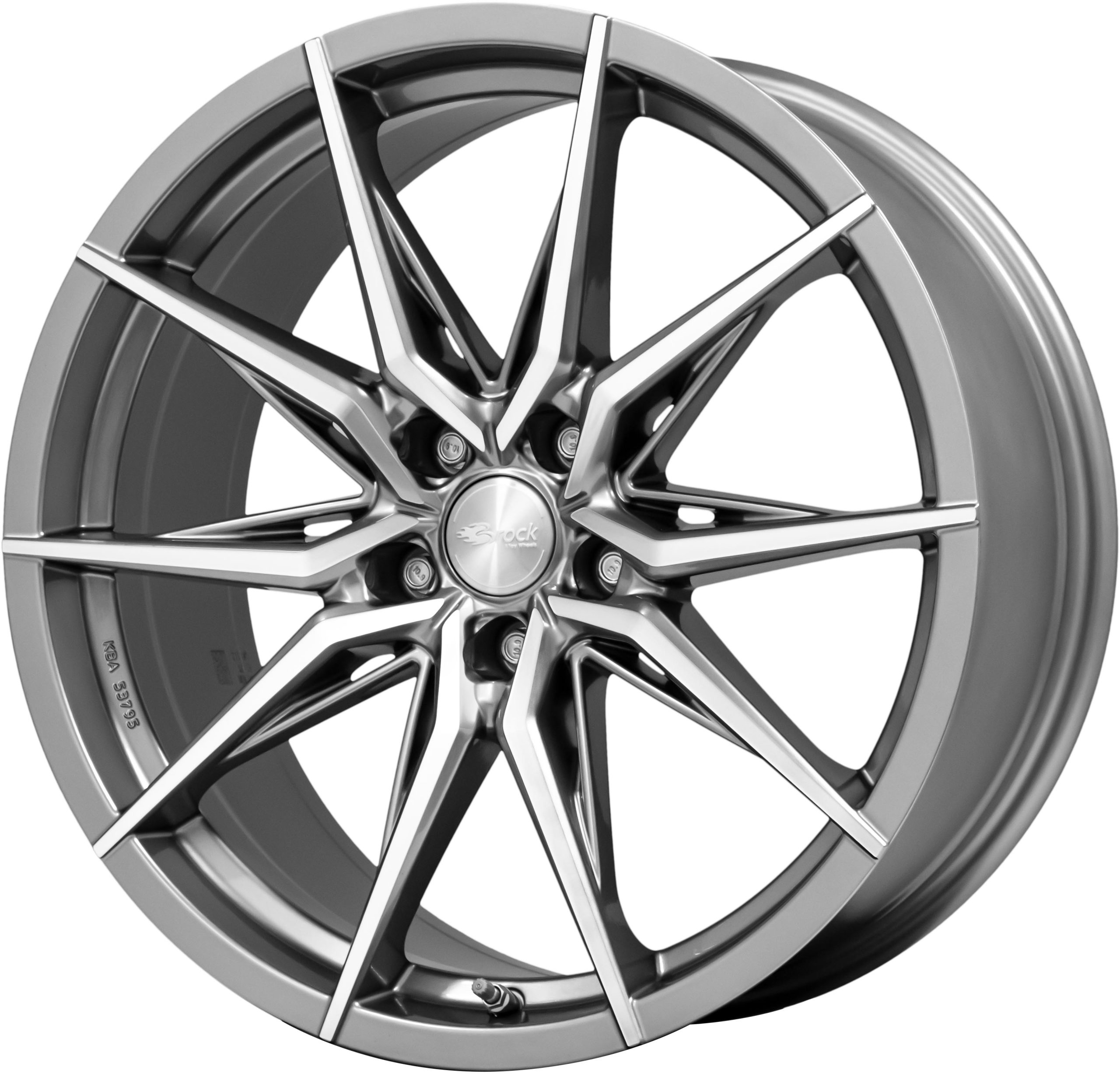 Brock B42 20x9.5 ET42 5x120 Ferric Grey Poliert (FGP)