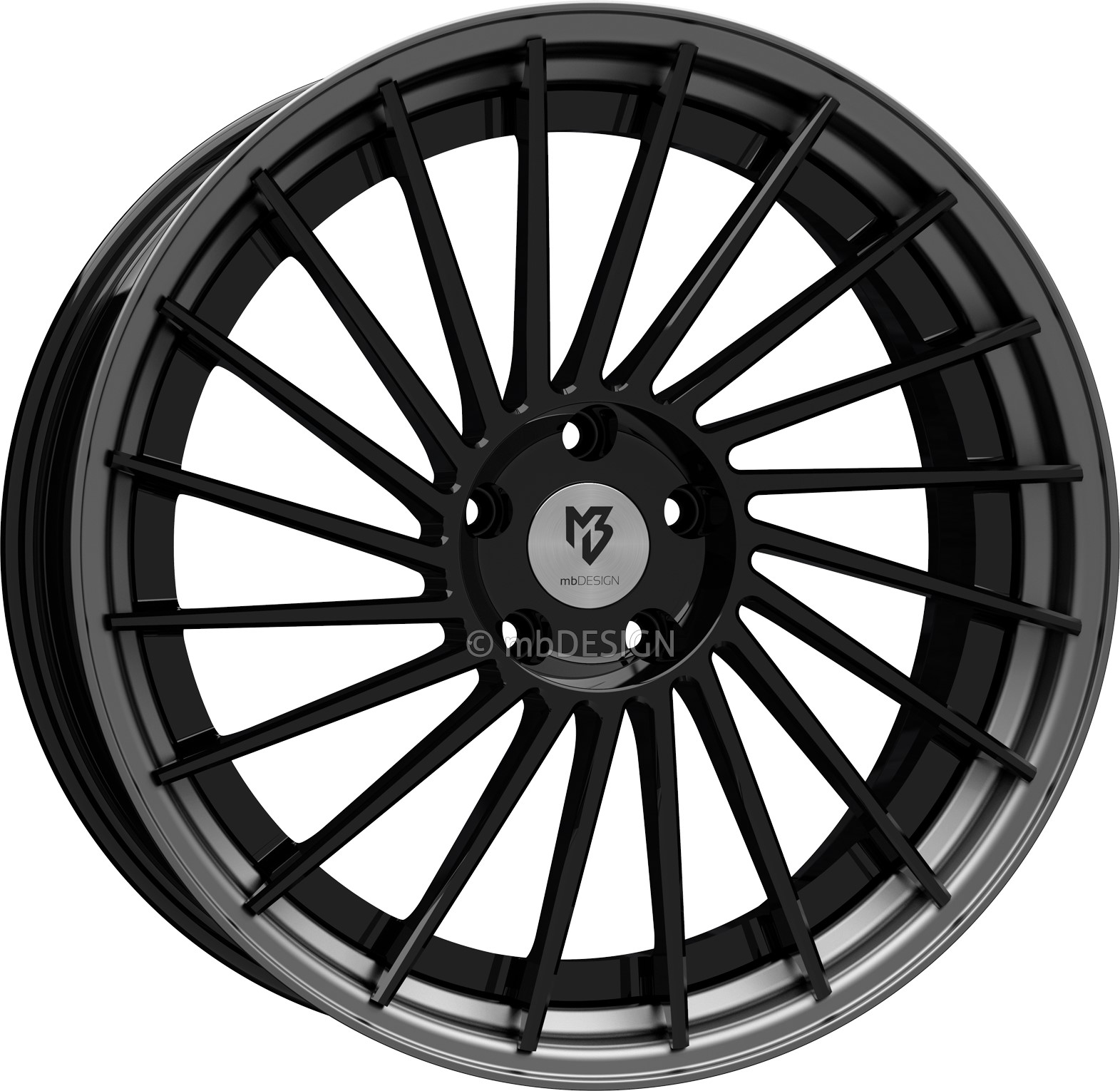 mbDESIGN VR3.2 21x9 ET28 5x120 Schwarz Glänzend/Grau Matt
