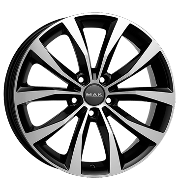 MAK WOLF 19x8 ET50 5x108 Black Mirror