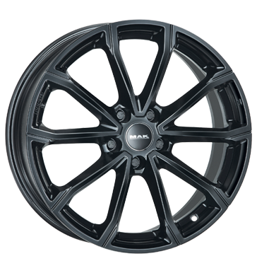 MAK DAVINCI4 17x5 ET40 5x100 Noir Brillant