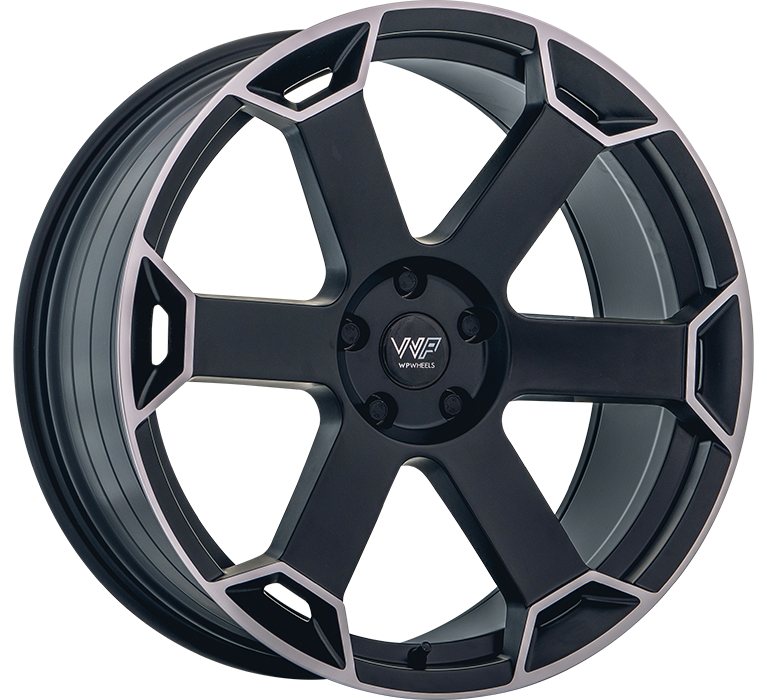 WP Wheels 331 22x9.5 ET26 5x112 Satin Matt-Schwarz Randpoliert