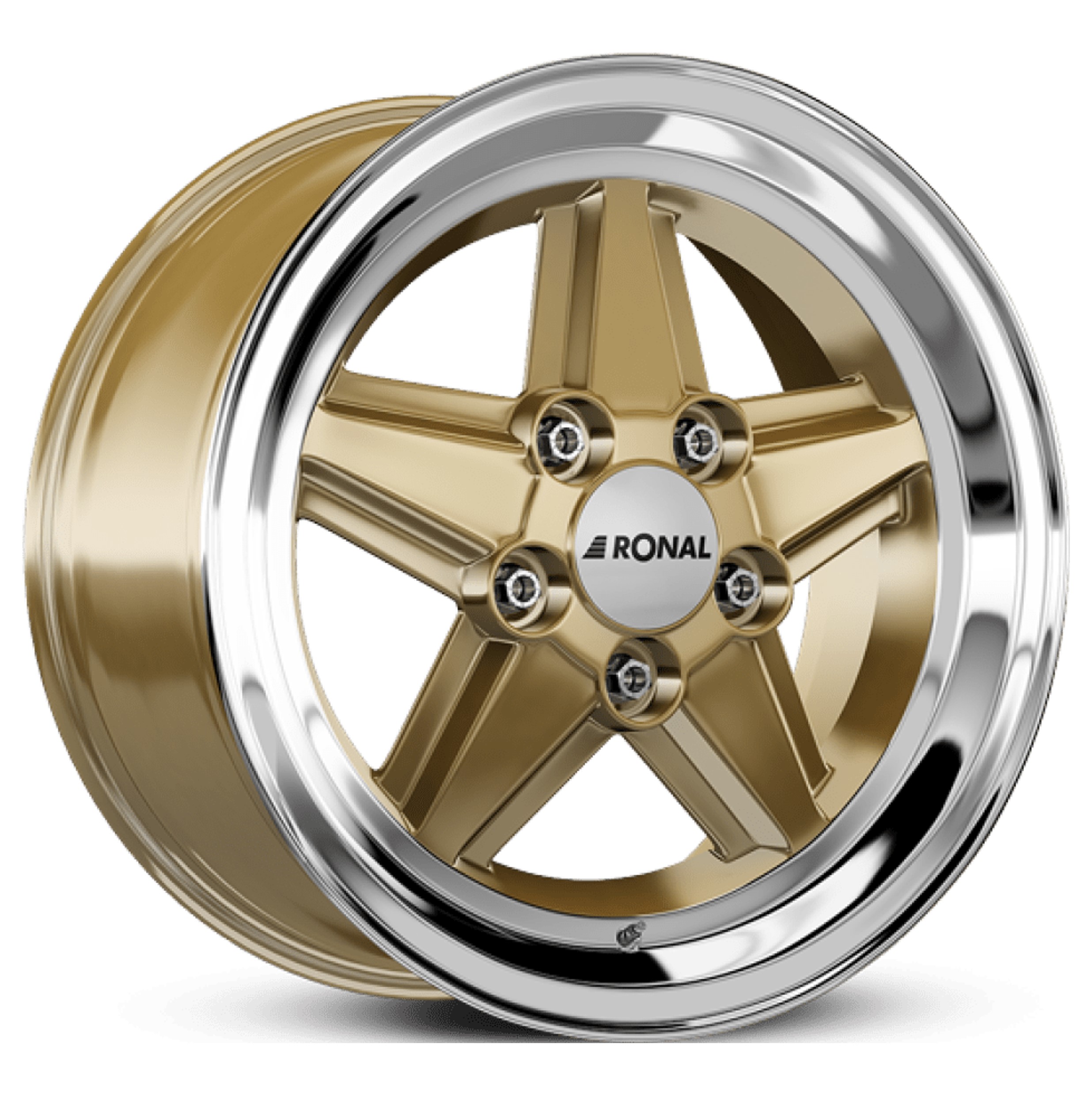 Ronal R9 15x7 ET23 5x112 Racing Gold Hornkopiert