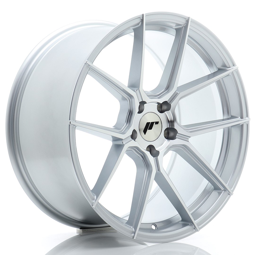 Japan Racing JR30 20x8.5 ET35 5x120 Silver Machined Face