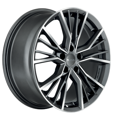 MAK UNION 20x9 ET26 5x112 Gun Met Mirror Face