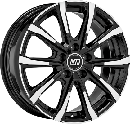 MSW 79 17x7 ET45 5x112 Black Full Polished (Gbfp)