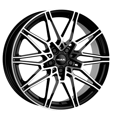 MAK KOENIG 17x7.5 ET26 5x112 Noir Poli