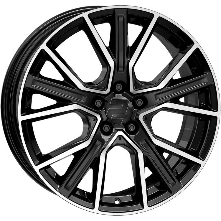 2DRV WH34 20x8.5 ET30 5x112 Schwarz Hochglanzpoliert