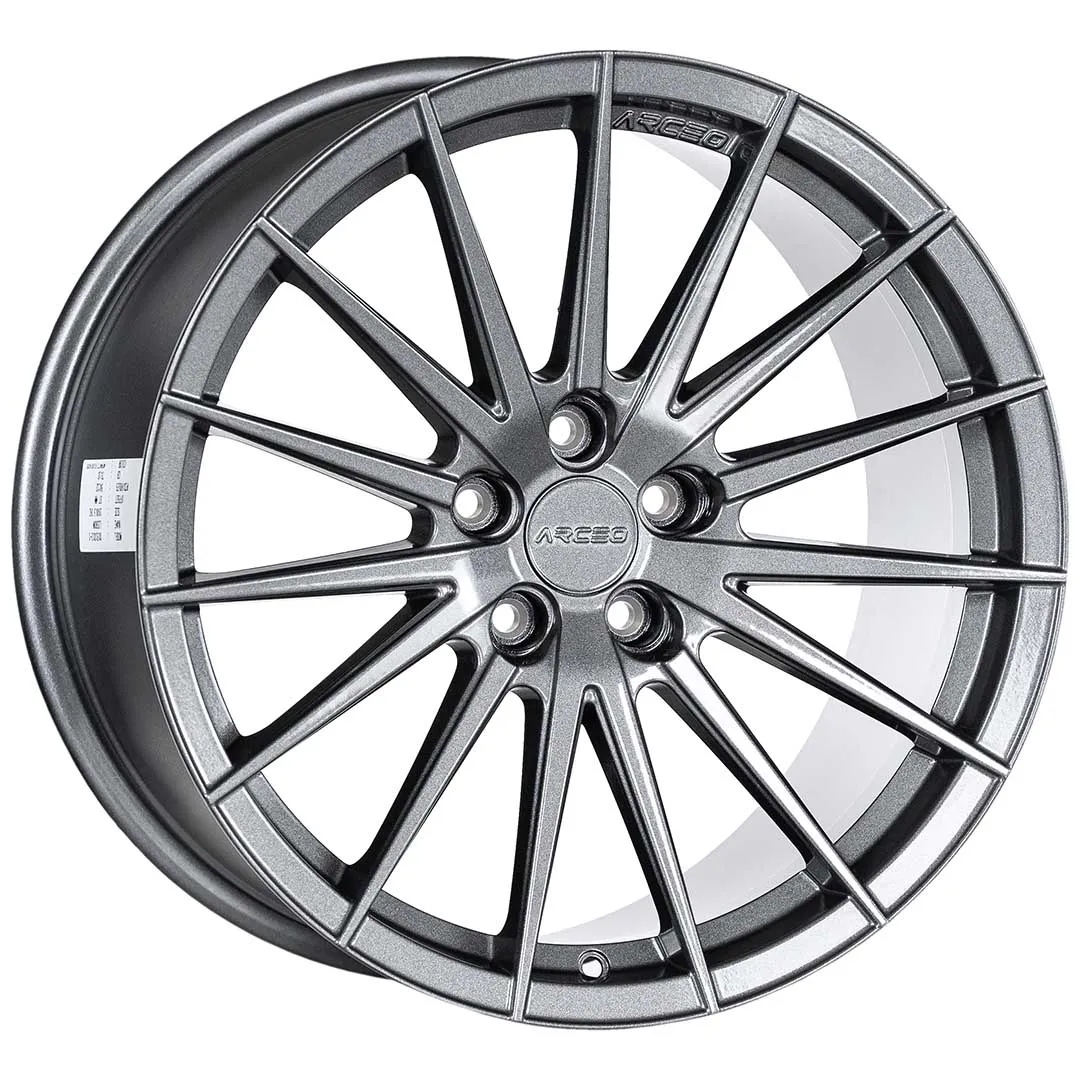 Arceo LISBON 19x9.5 ET37 5x112 Antracite Dorato Lucido