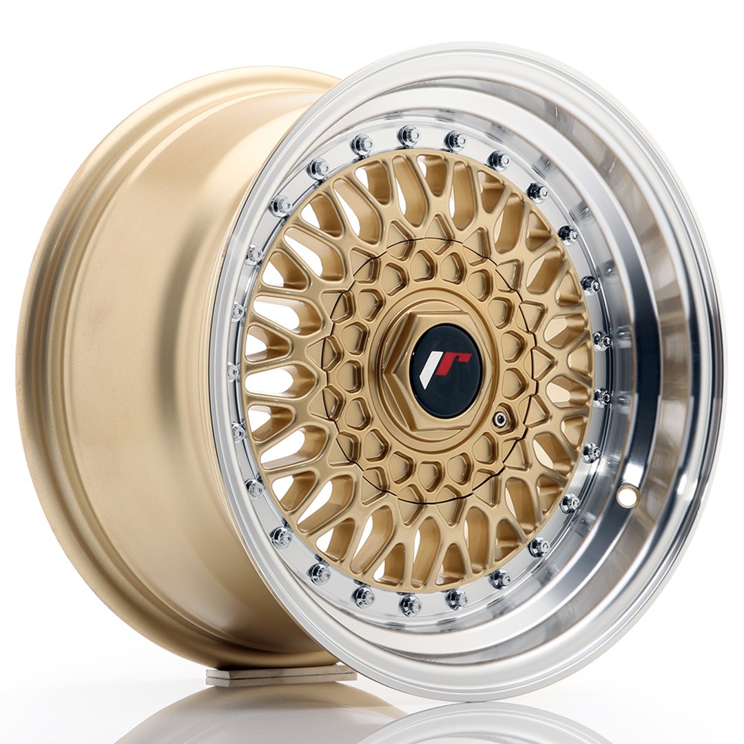 Japan Racing JR9 15x8 ET15 4x100/114.3 Gold Machined Lip