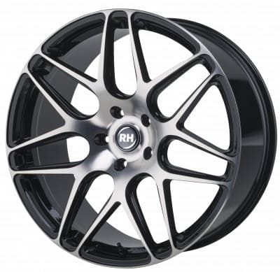 RH Alurad RB11 in Schwarz Voll Poliert Farbe