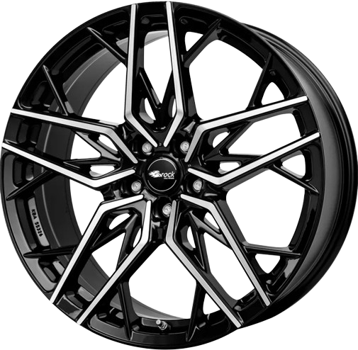 Brock B44 18x8 ET30 5x112 Noir Brillant Poli (SGVP)