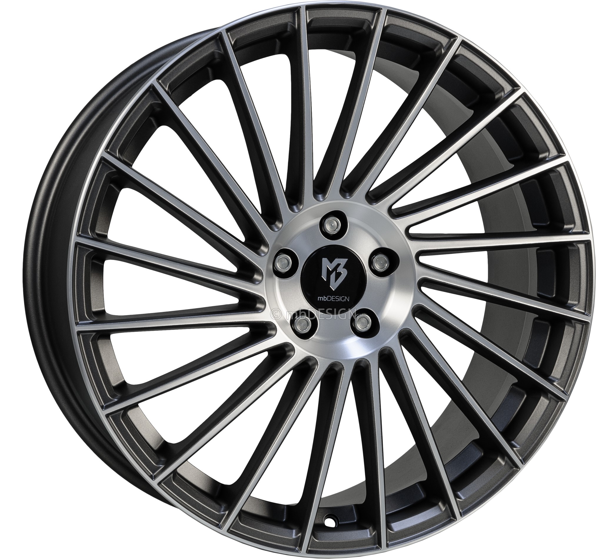 mbDESIGN VR3 18x7.5 ET33 5x100 Gris Mat Poli
