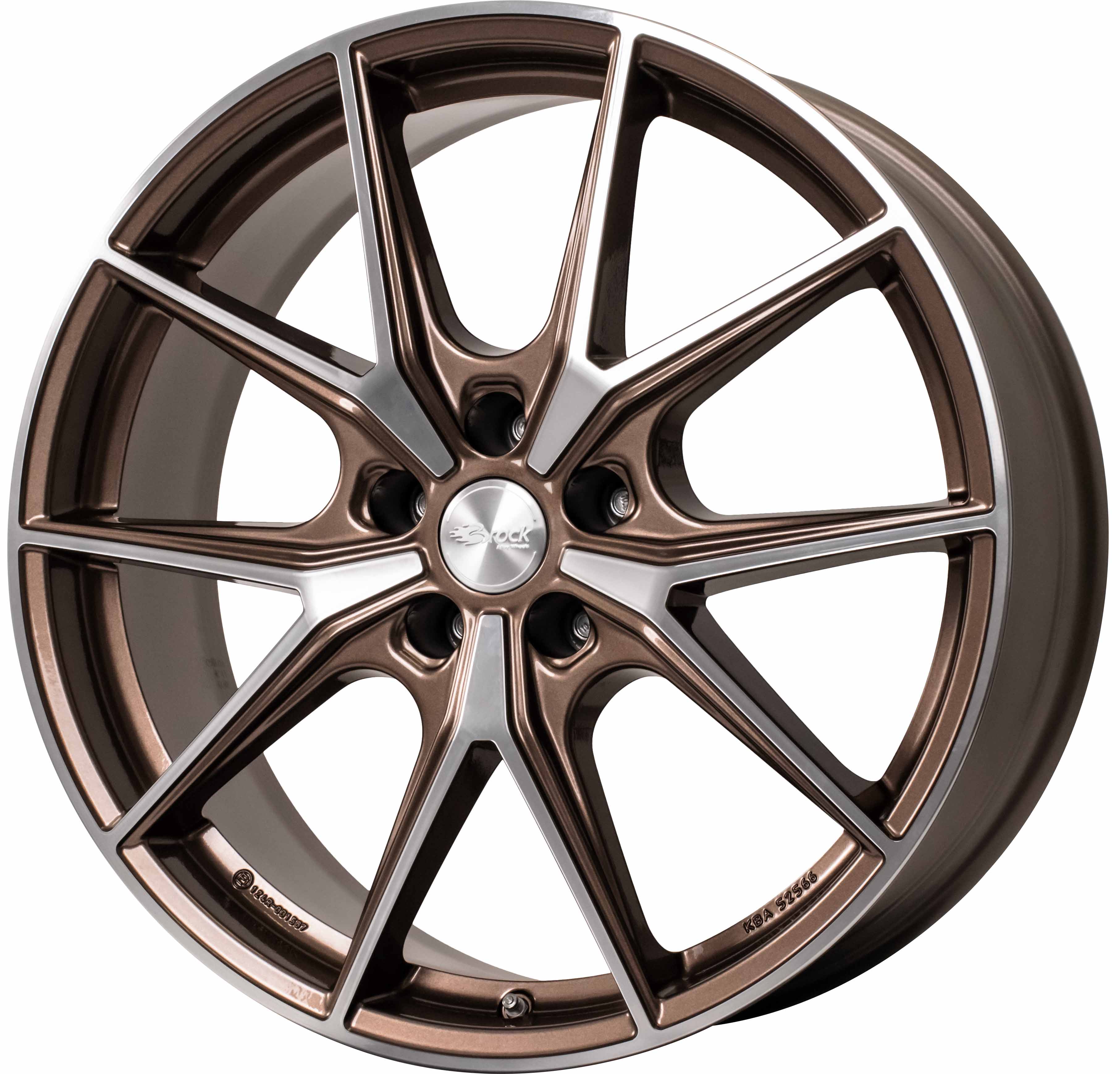 Brock B40, 8x19 5x112 ET49 57.1 V7 Bronze Copper Voll-Poliert (BCVP)