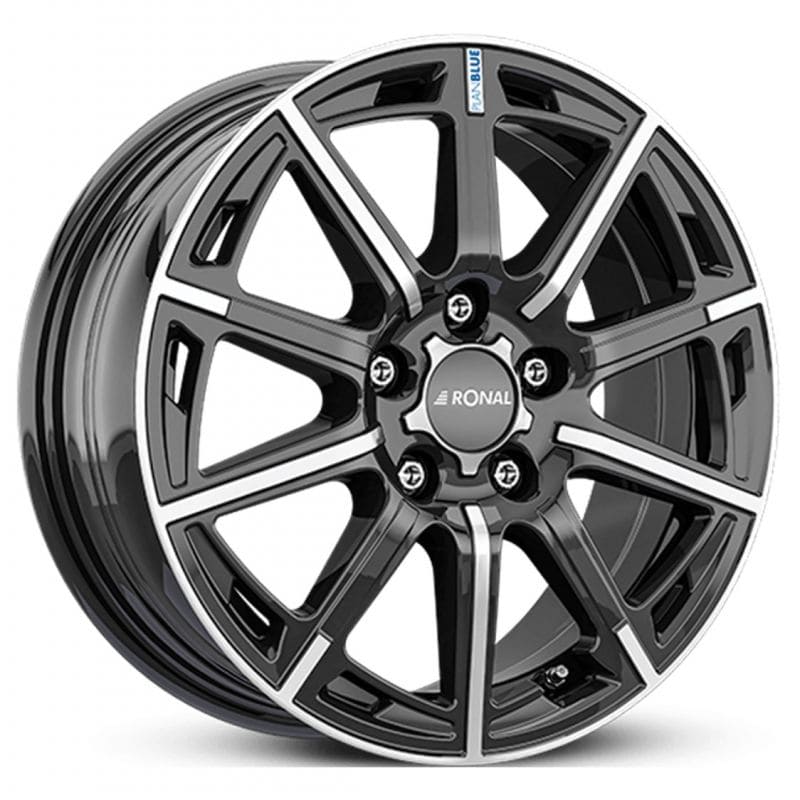 Ronal R60 in Jetblack Frontpoliert Farbe