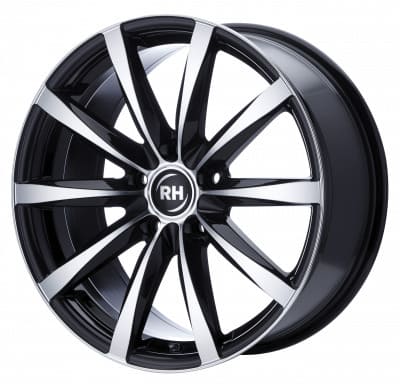 RH Alurad GT in Schwarz Voll Poliert Farbe