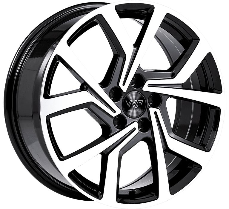 WP Wheels 771 in Glanz Schwarz Frontpoliert Farbe