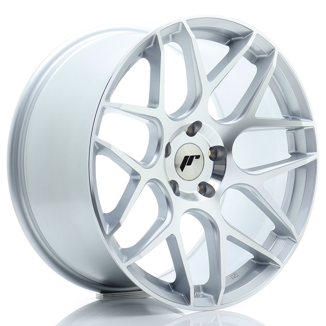 Japan Racing JR18 19x9.5 ET40 5x120 Argento Frontale diamantato