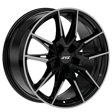 ATS FORCE 19x8.5 ET38 5x112 Diamant Schwarz Frontpoliert