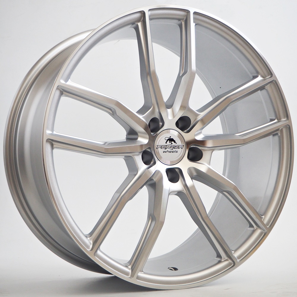 Forzza Wheels SIGMA 20x9 ET25 5x112 Argent Façade Usinée