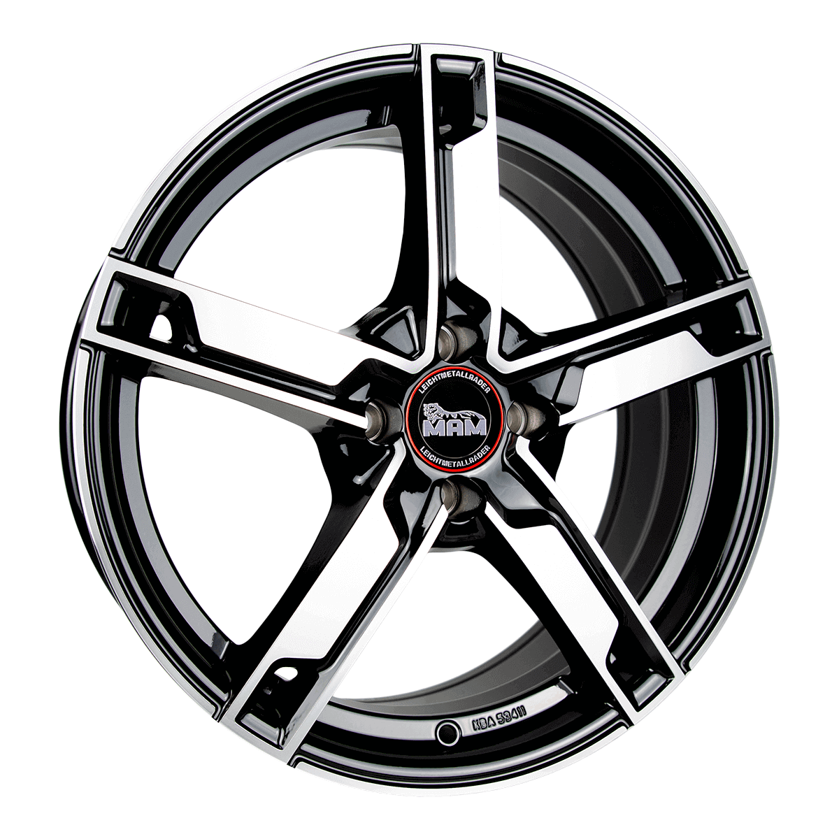 MAM Felgen W4 18x7.5 ET35 5x100 Black Front Polish