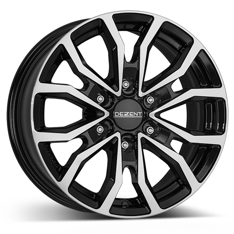Dezent KC DARK 17x6.5 ET62 6x130 Black Polished