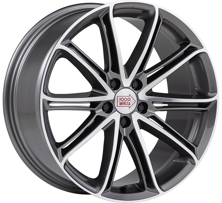 Mille Miglia ROMA 19x8.5 ET45 5x112 Anthrazit Frontpoliert