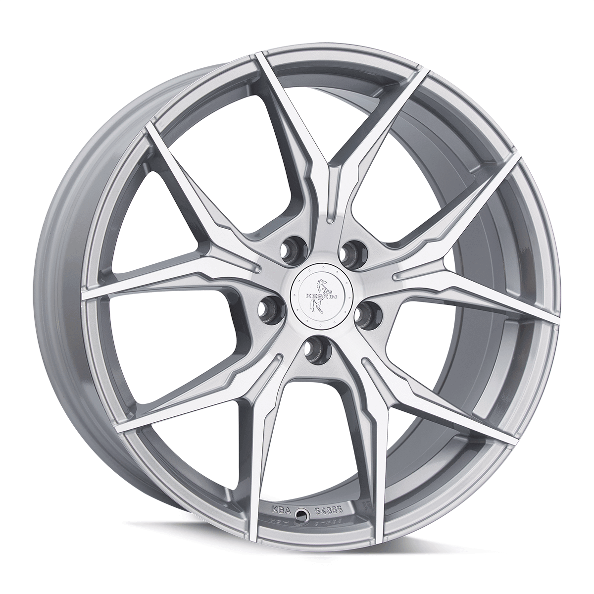 Keskin KT19N 19x8.5 ET30 5x112 Argent Poli Avant