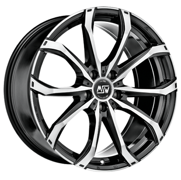 MSW 48 17x7.5 ET53 5x114.3 Gloss Black Full Polished