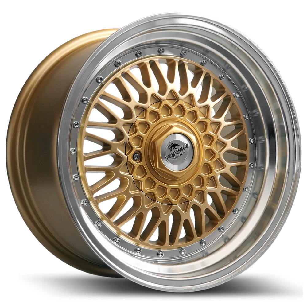 Forzza Wheels MALM 15x7 ET25 4x100/108 Oro Lip Machined