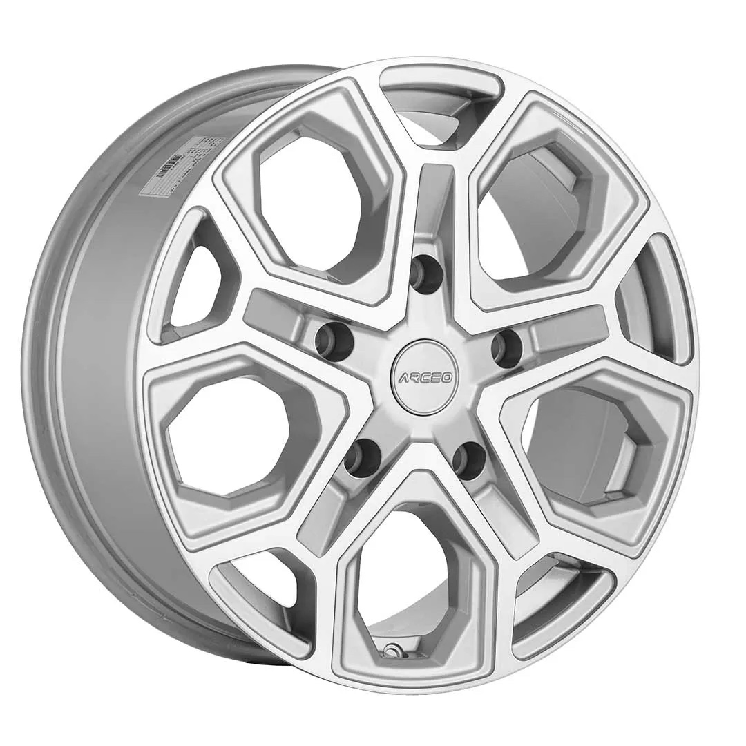 Arceo LT2 18x8 ET50 5x130 Argent Diamond