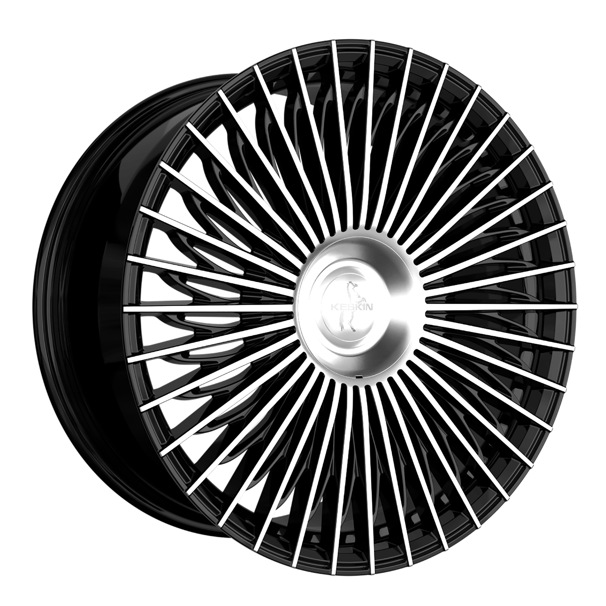 Keskin KT X1 21x9.5 ET40 5x114.3 Black Front Polish