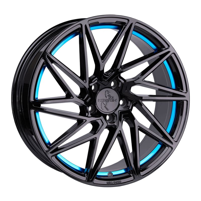 Keskin KT20 Future in Black Painted Blue Inside Farbe