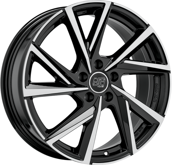 MSW 80-5 17x7 ET35 5x114.3 Gloss Black Full Polished