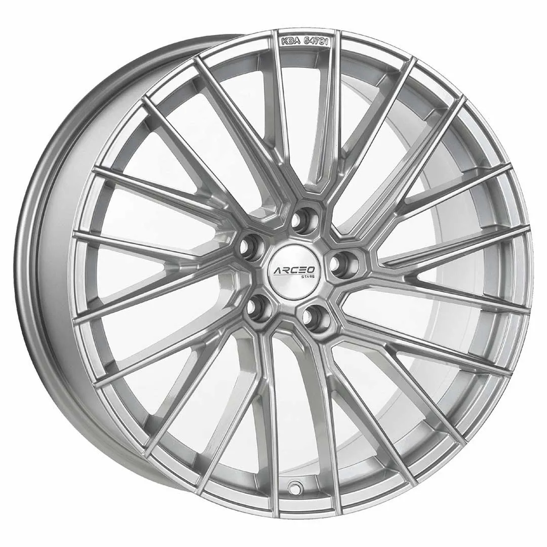 Arceo Stars ASW02 19x8.5 ET35 5x112 Silver