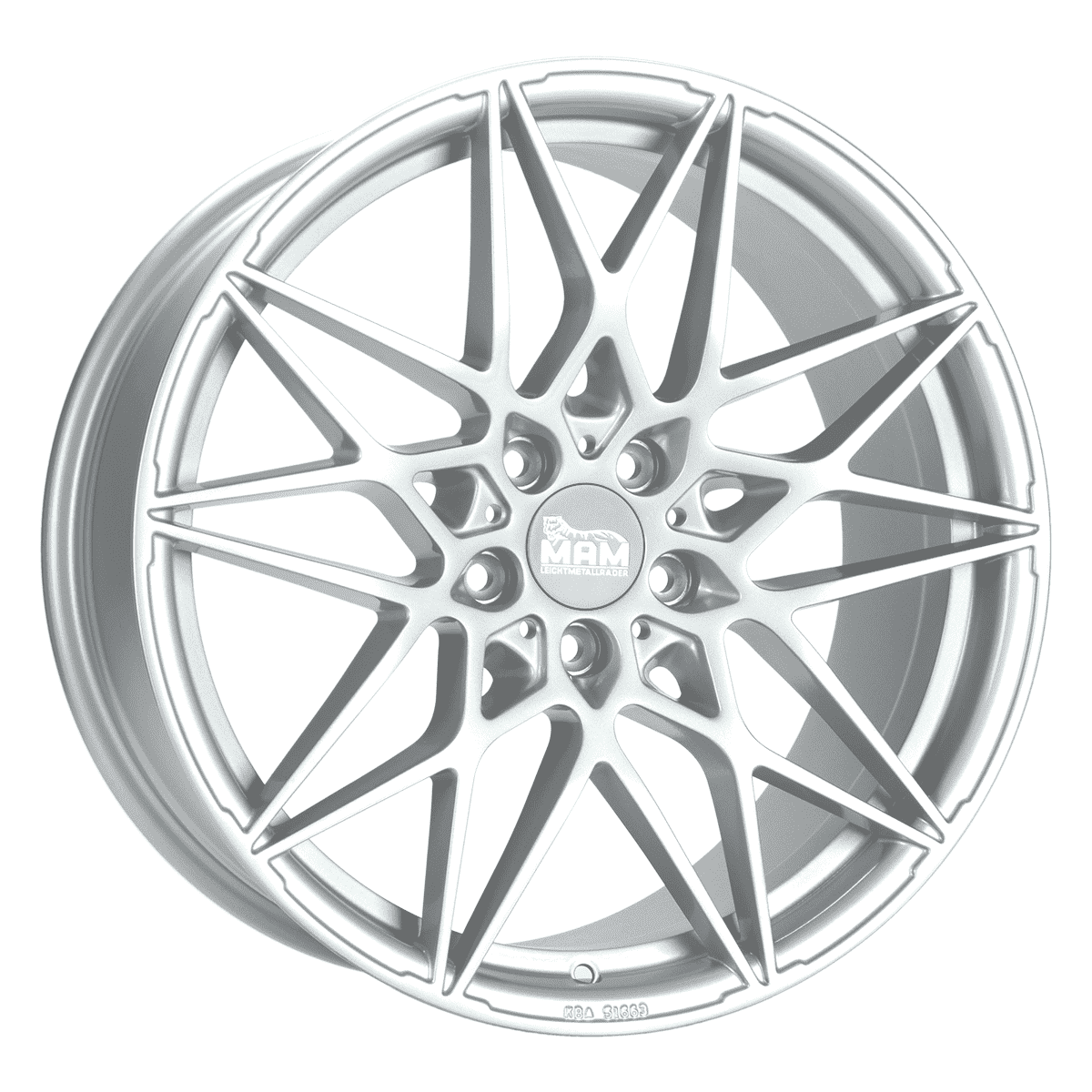 MAM Felgen B2 20x8.5 ET45 5x112 Silver Painted
