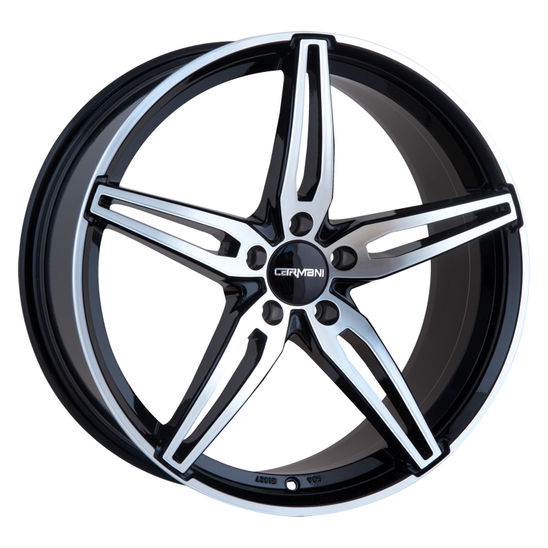Carmani 15 OSKAR 18x7.5 ET49 5x112 Black Polish